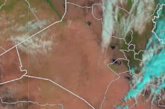 Satellite images on the water situation in the western region
