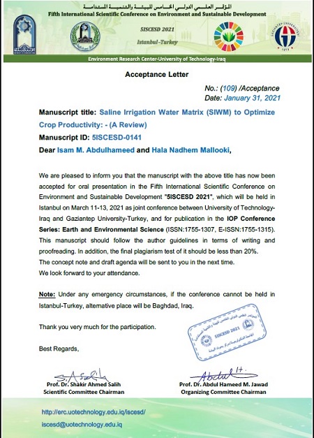 Sponsoring and publishing in an international conference