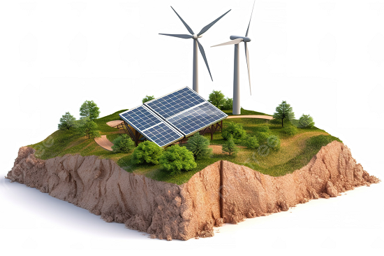 The volume of renewable energy (solar and wind) available according to the data of the Upper Euphrates Basin Developing Centre station