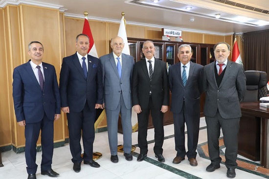 A delegation from University of Anbar meets His Excellency the Minister of Water Resources